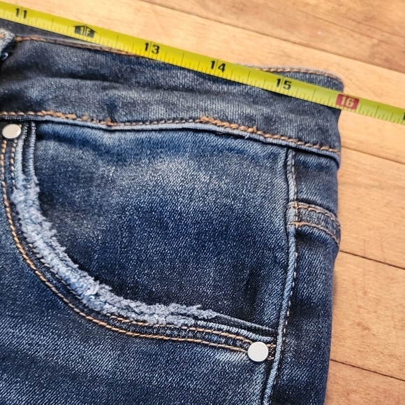 Denim by Laura Distressed Buttonfly Bootcut Jeans - Picture 6 of 10